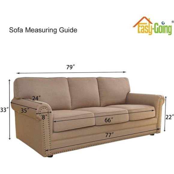 Stretch Sofa Slipcover 1-Piece Sofa Cover Furniture Protector Couch Soft - Picture 2 of 5